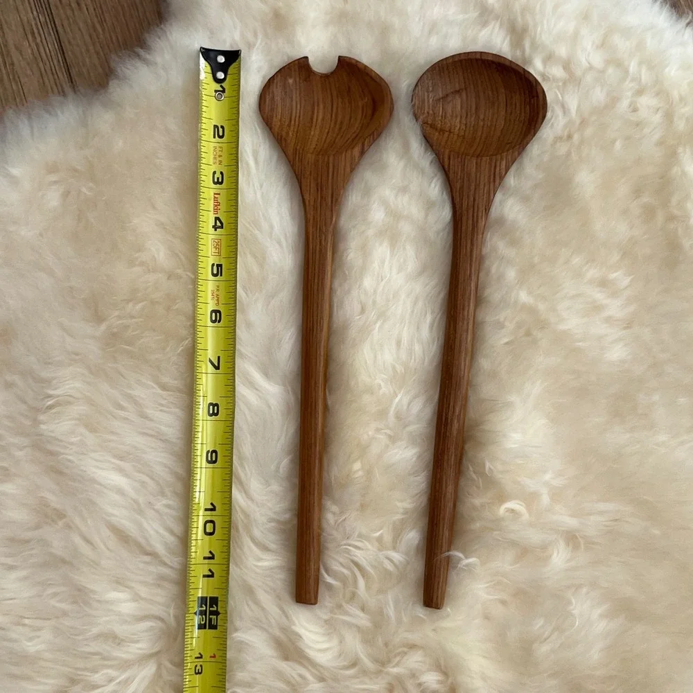 Vintage Wooden Salad Servers